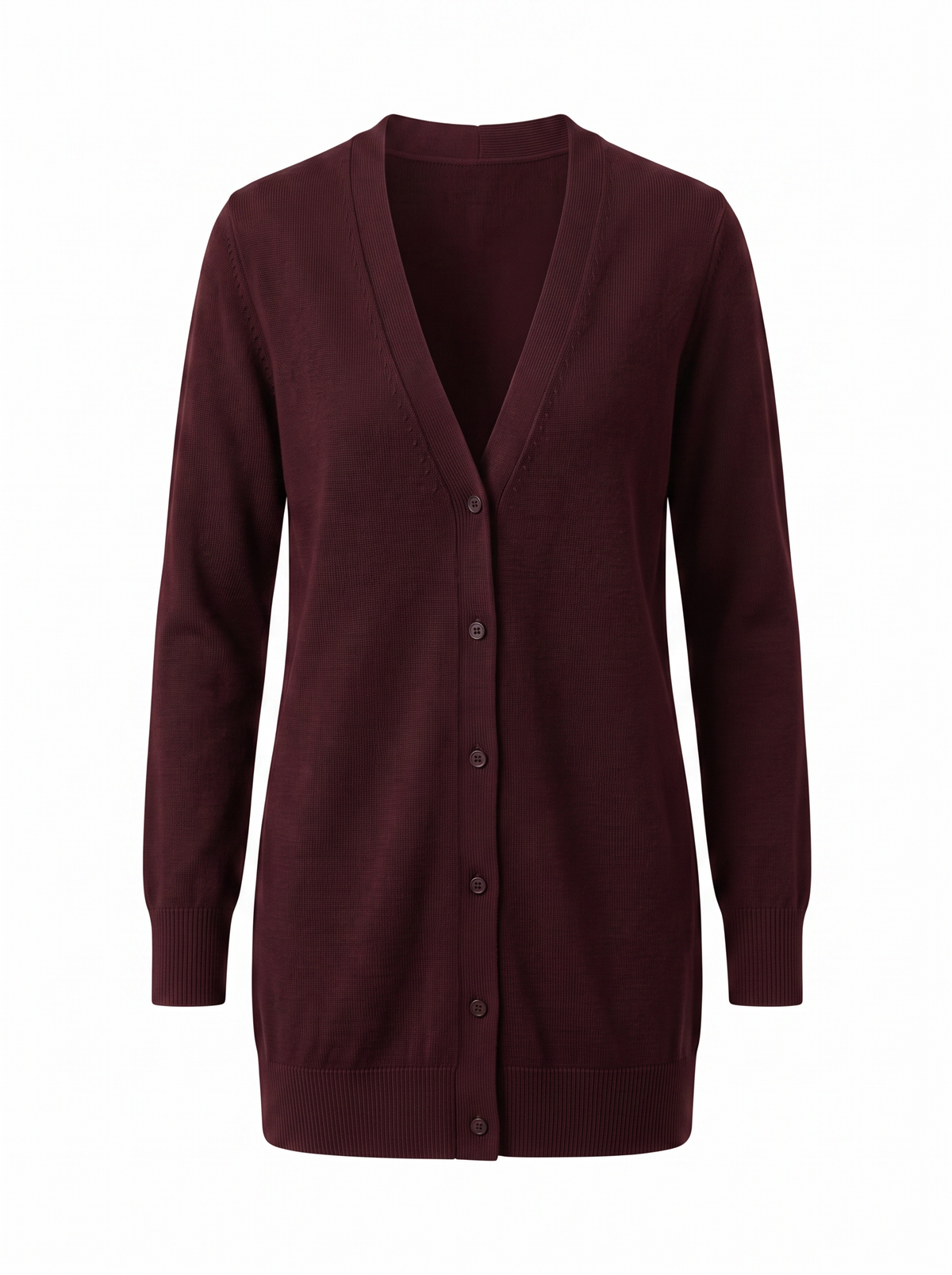 Abyssal Cardigan - Oxblood Burgundy - front product