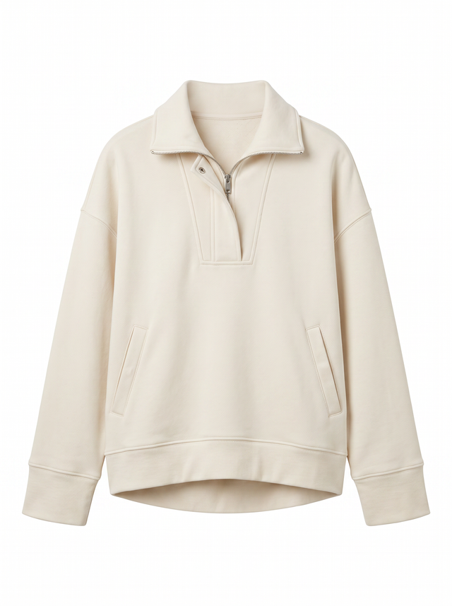 Calm Pullover - Bone Ivory - front product