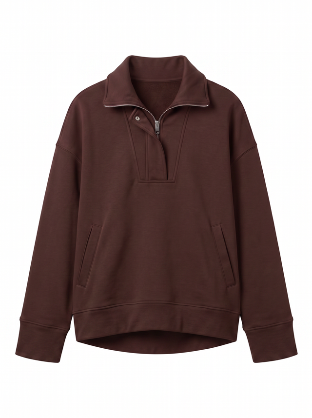 Calm Pullover - Chocolate Brown - front product