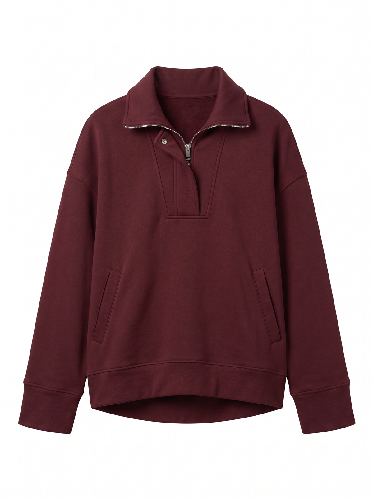 Calm Pullover - Oxblood Burgundy - front product