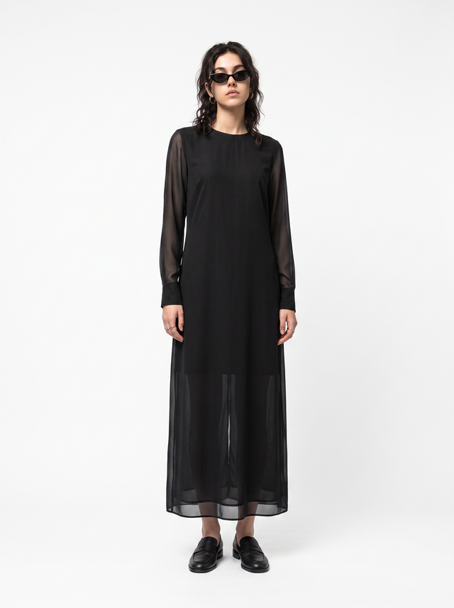 Chiffon Column - Obsidian Black - full model