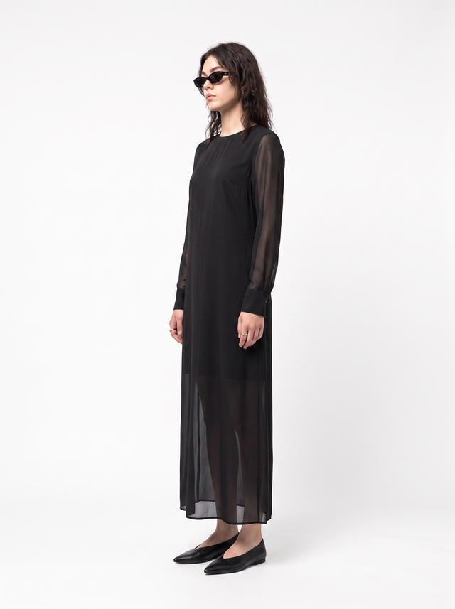 Chiffon Column - Obsidian Black - side model