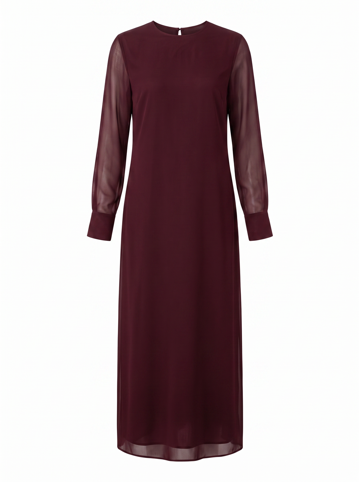 Chiffon Column - Oxblood Burgundy - front product