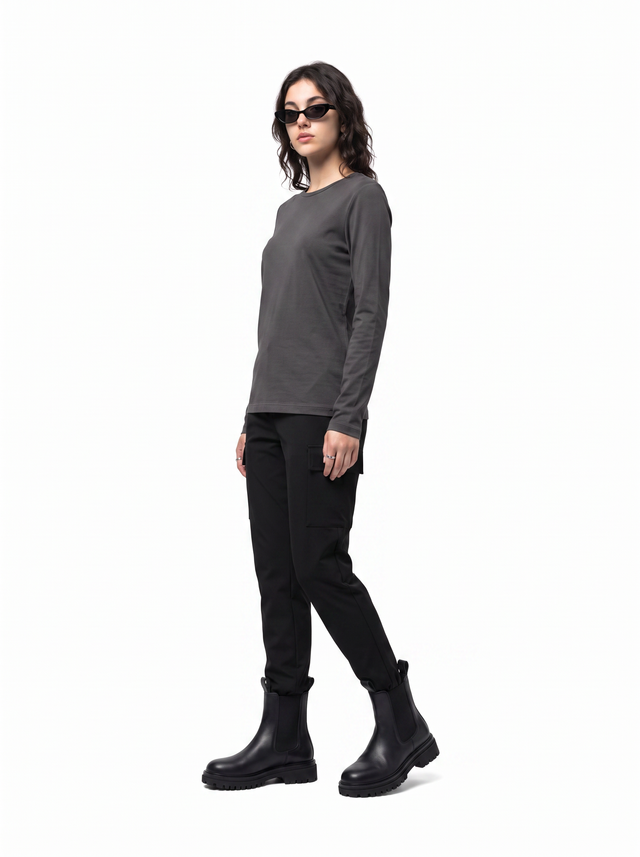 Chunky Chelsea - Obsidian Black - side model