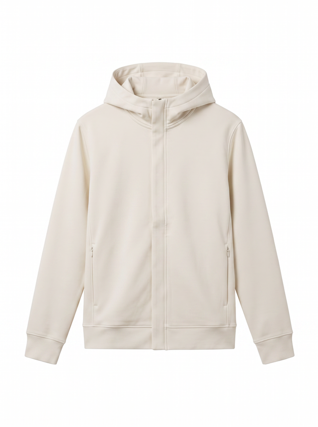 Covered Hoodie - Bone Ivory - front product