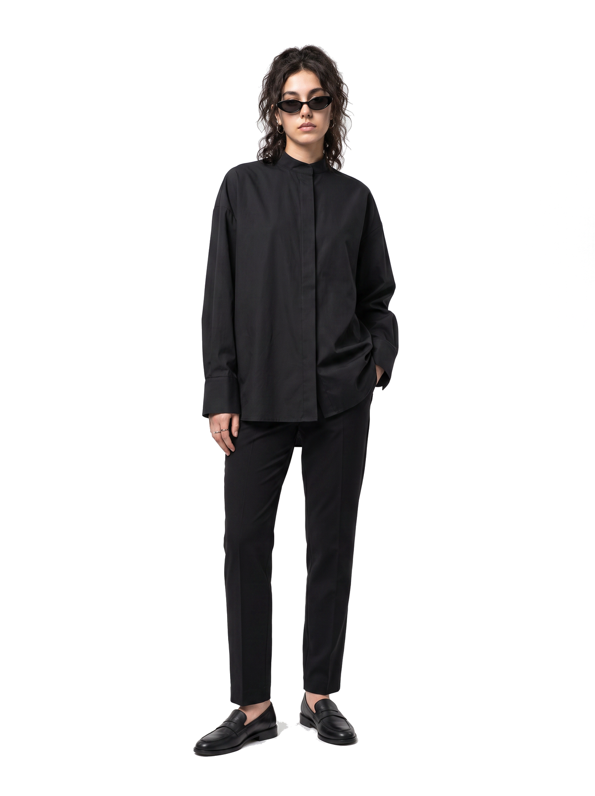 Eclipse Shirt - Obsidian Black - full model