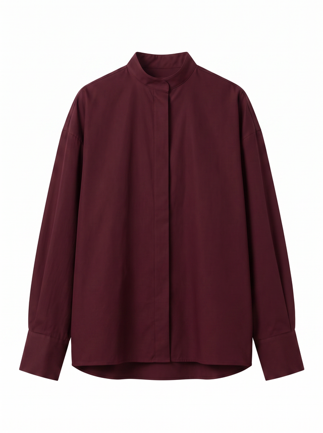 Eclipse Shirt - Oxblood Burgundy - front product