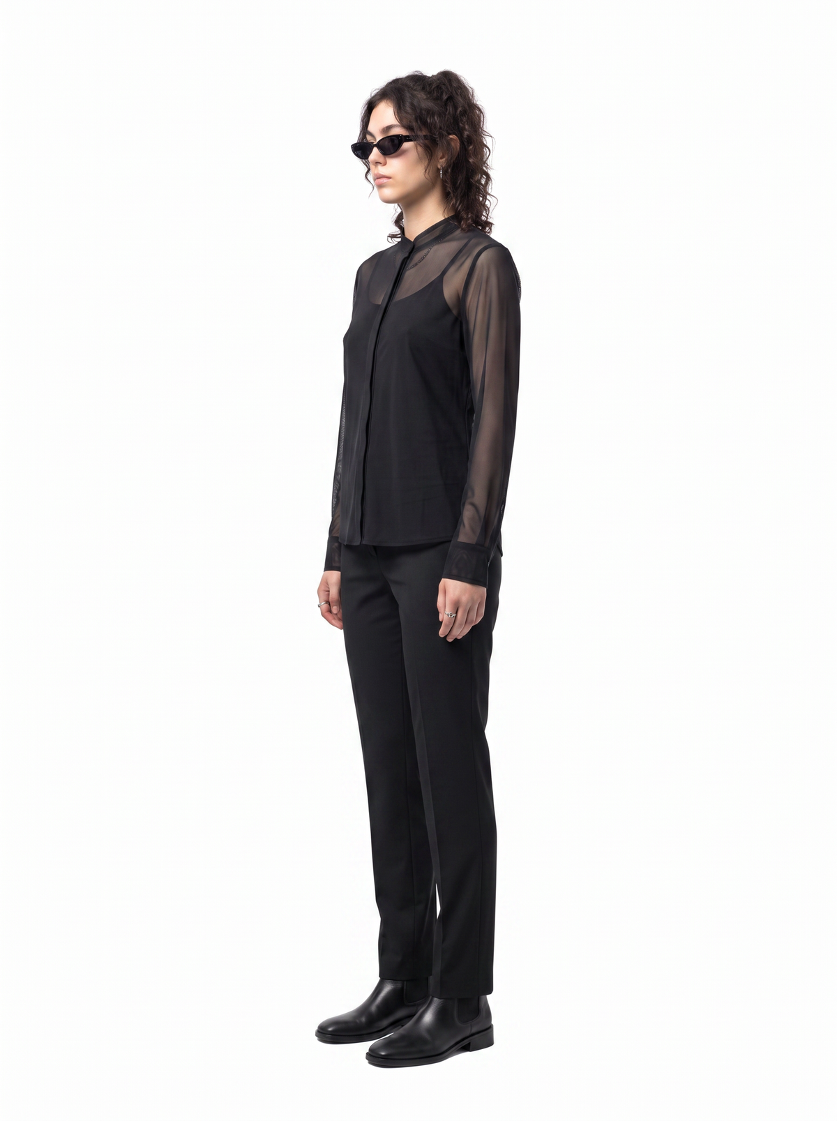 Ghost Mesh - Obsidian Black - side model