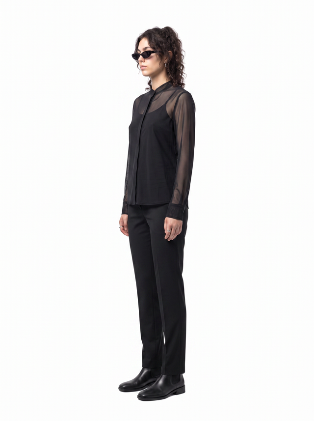 Ghost Mesh - Obsidian Black - side model