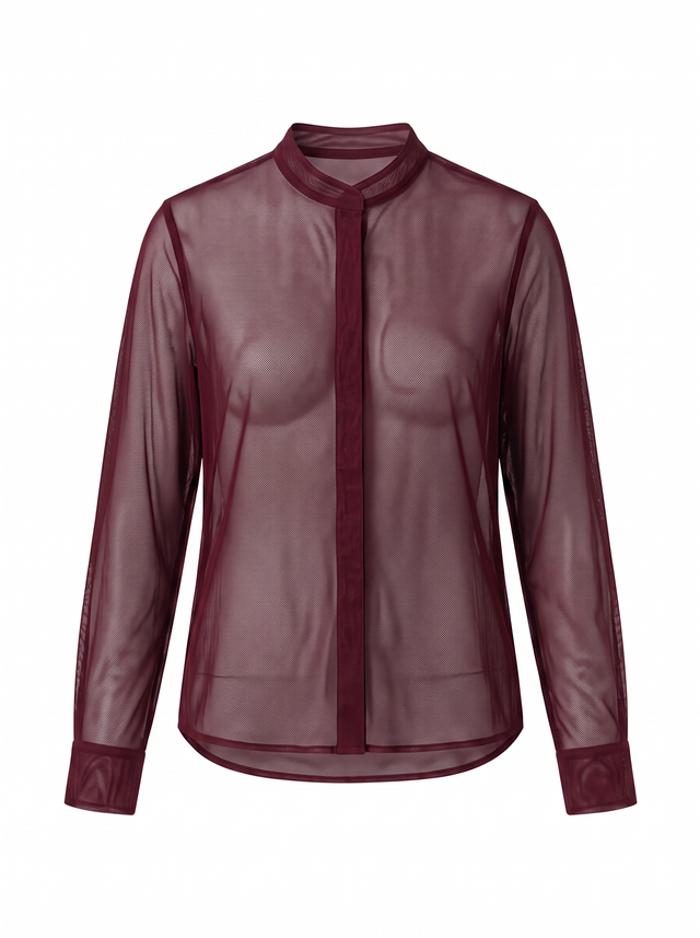 Ghost Mesh - Oxblood Burgundy - front product