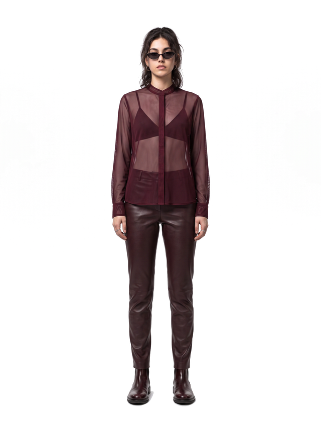 Ghost Mesh - Oxblood Burgundy - full model