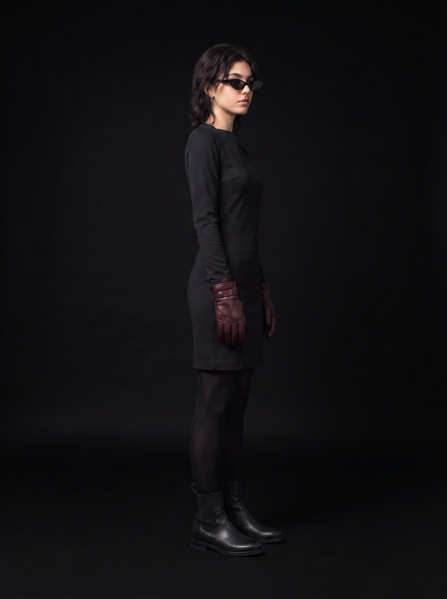 Gloom Gauntlets - Oxblood Burgundy - side model