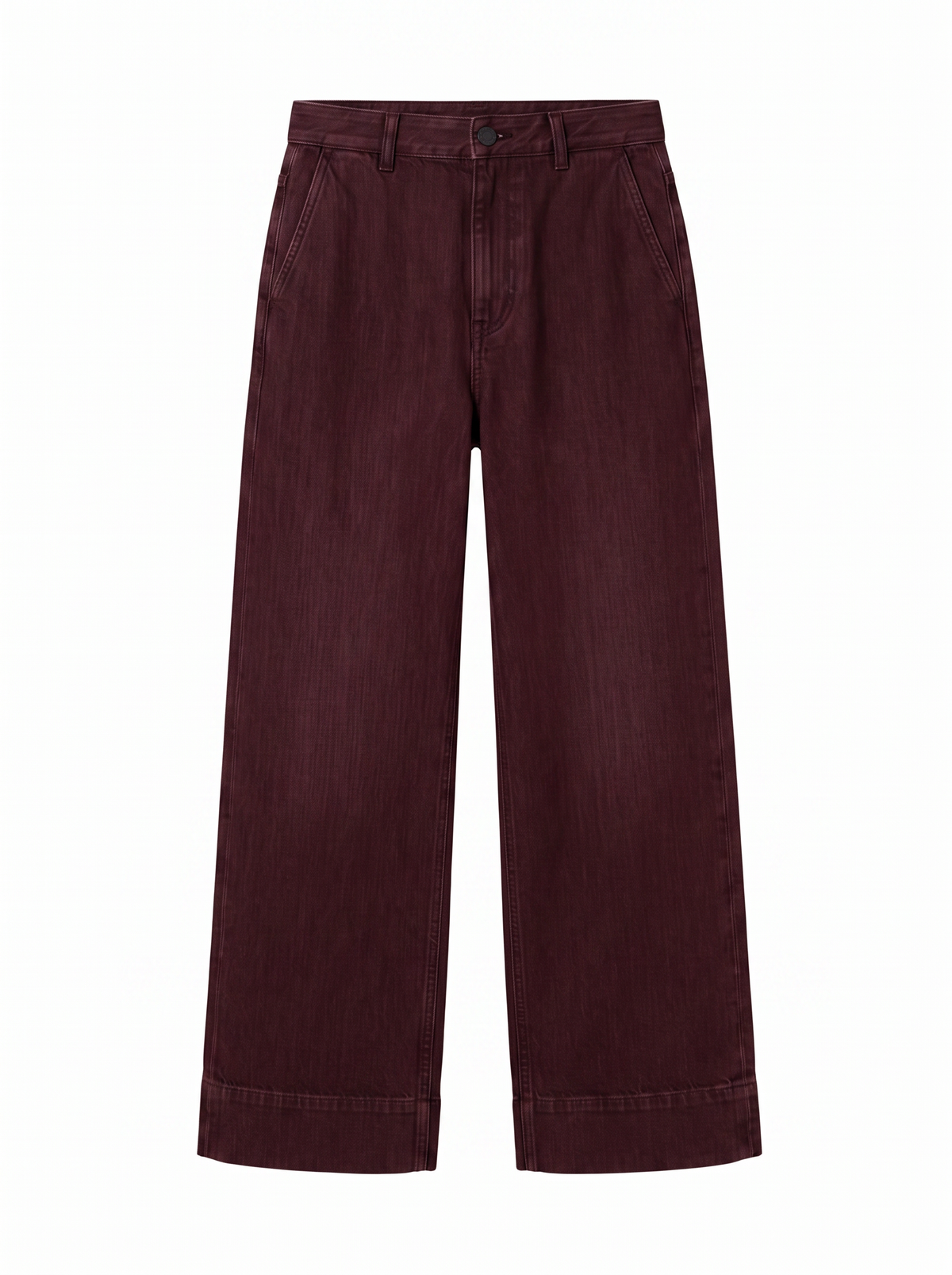 Indigo Trousers - Oxblood Burgundy - front product