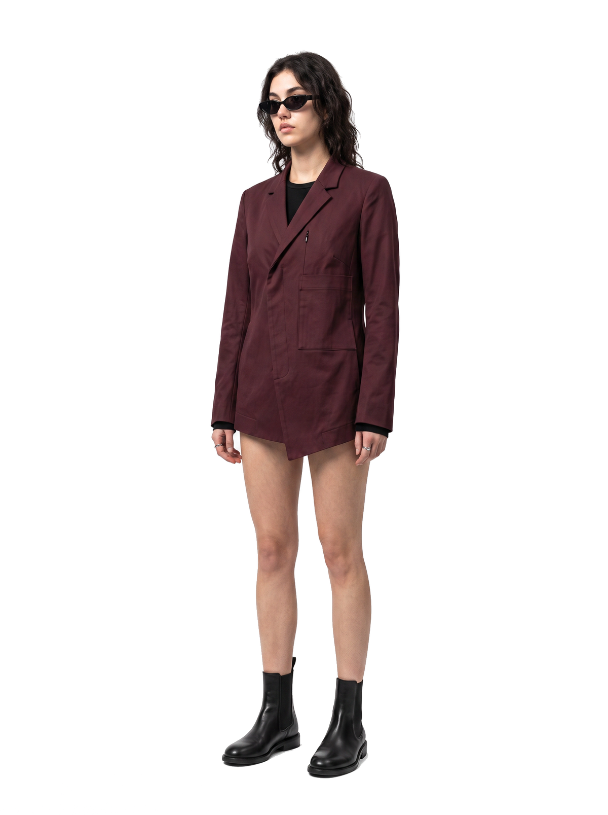 Ink Asymmetric - Oxblood Burgundy - full model