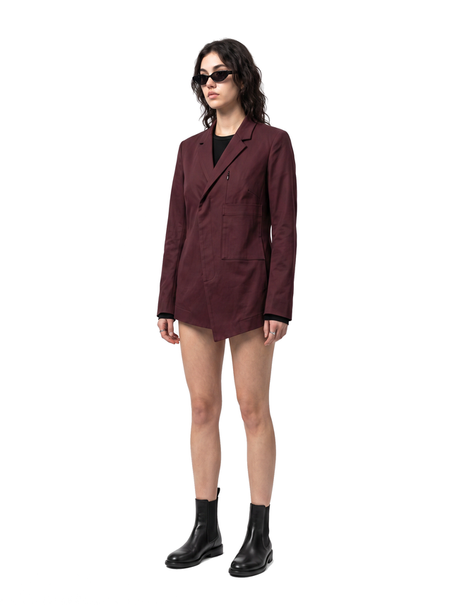 Ink Asymmetric - Oxblood Burgundy - full model
