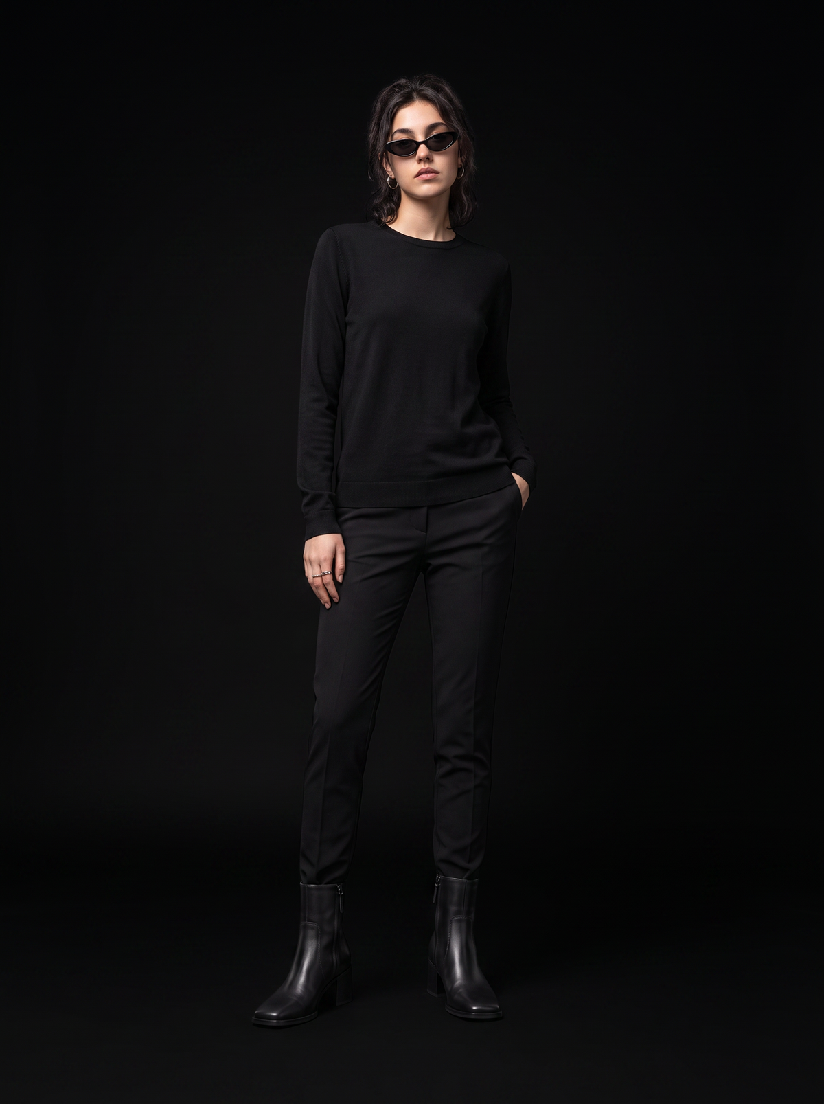 Ink Boots - Obsidian Black - full model