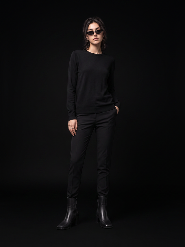Ink Boots - Obsidian Black - full model