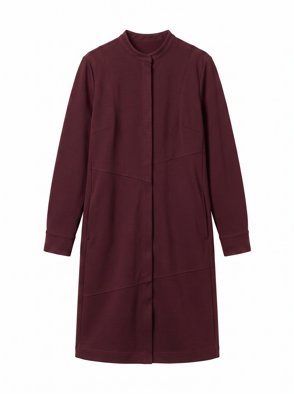 Jersey Dress - Oxblood Burgundy - front product