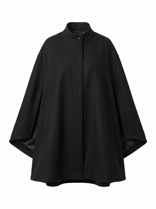 Kuro Cape - Obsidian Black - front product