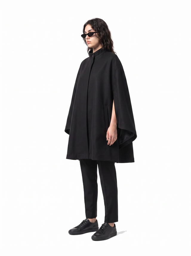 Kuro Cape - Obsidian Black - side model