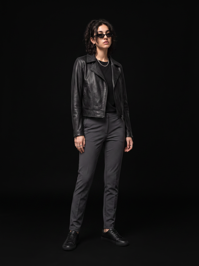 Kuro Jacket - Obsidian Black - full model