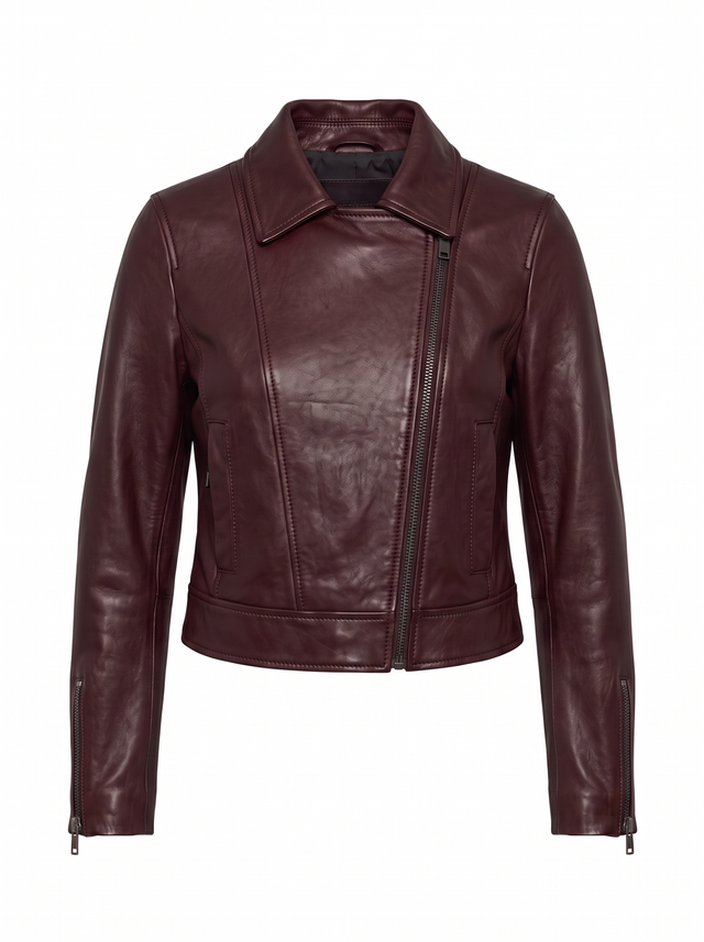 Kuro Jacket - Oxblood Burgundy - front product