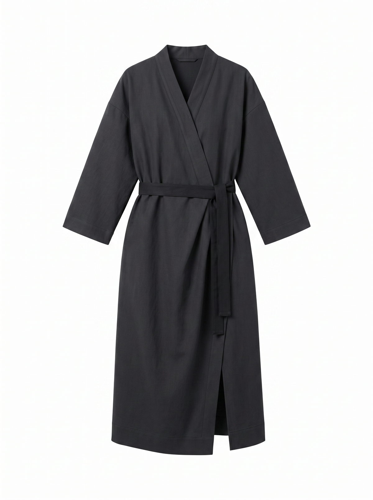 Midi Kimono - Obsidian Black - front product