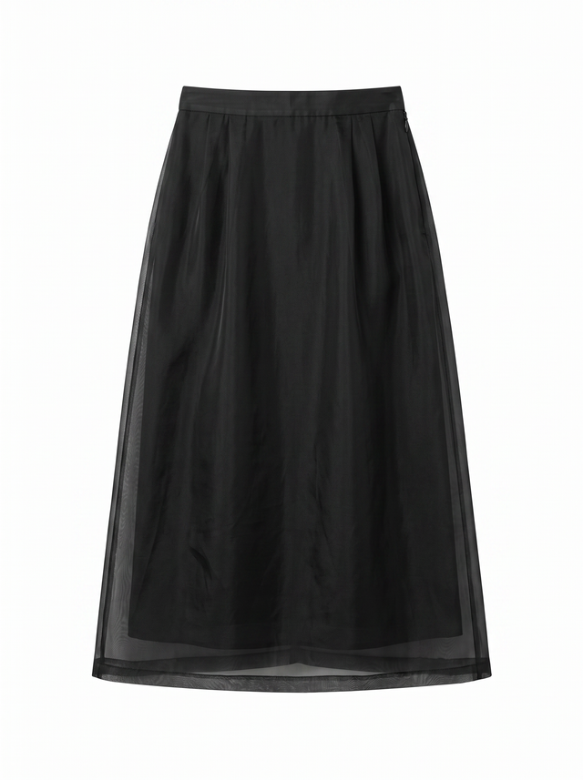 Mist Skirt - Obsidian Black - front product