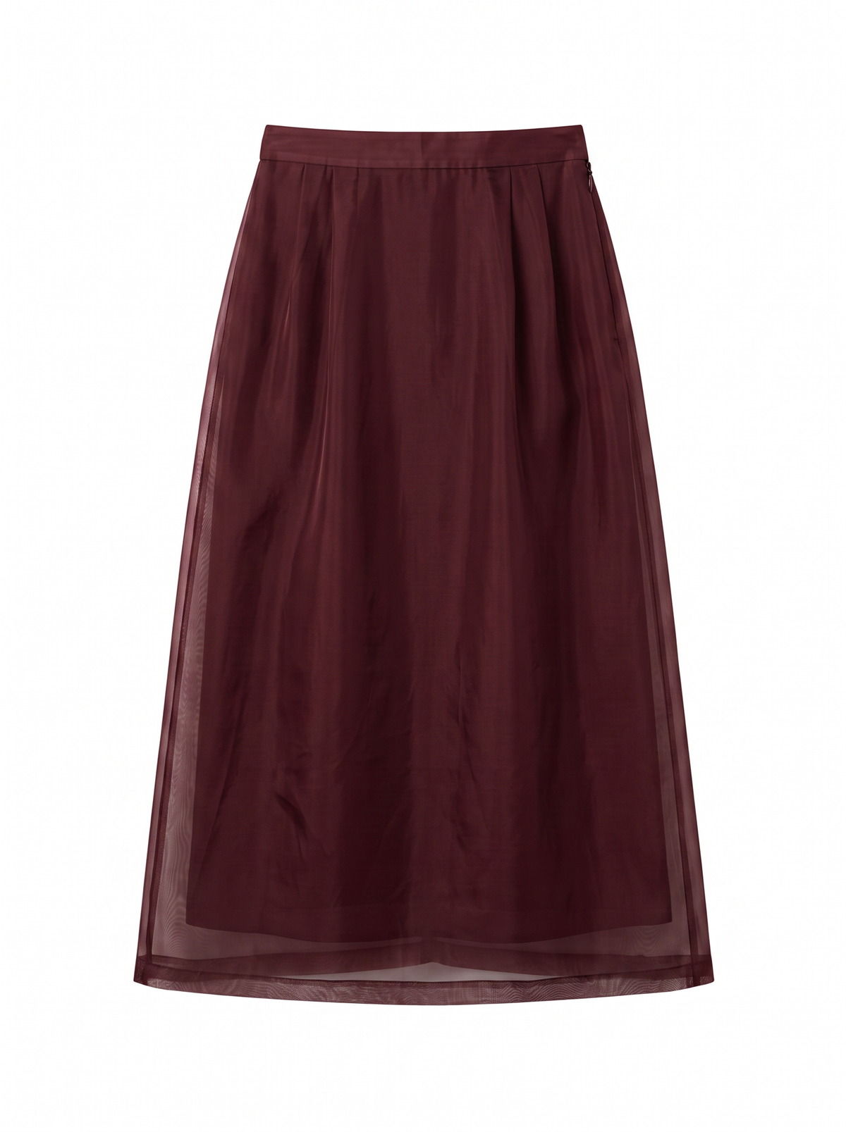 Mist Skirt - Oxblood Burgundy - front product