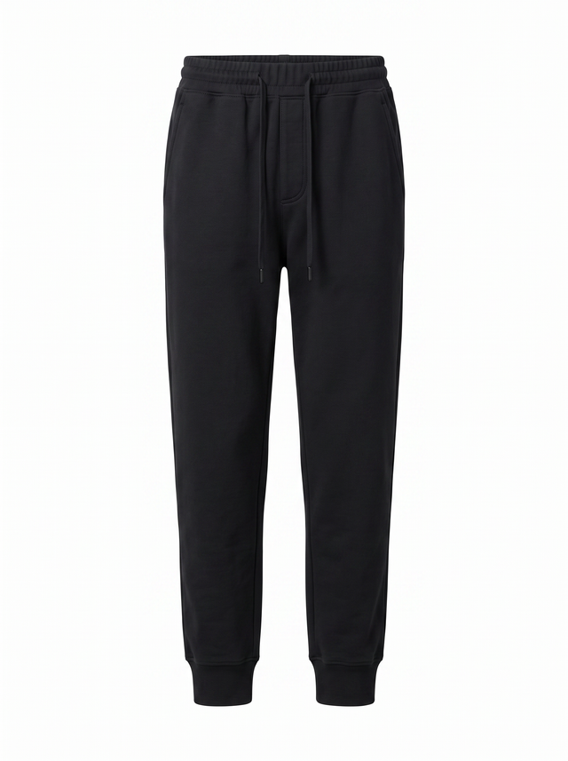 Noir Joggers - Obsidian Black - front product