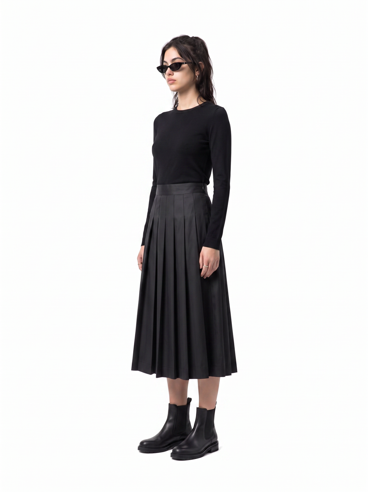 Pleated Midi