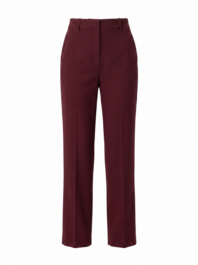 Sable Trousers - Oxblood Burgundy - front product