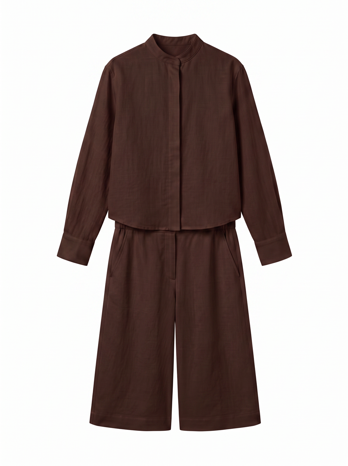 Slouchy Culottes - Chocolate Brown - front product