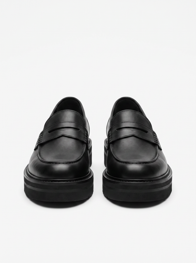 Stacked Loafers - Obsidian Black - front product