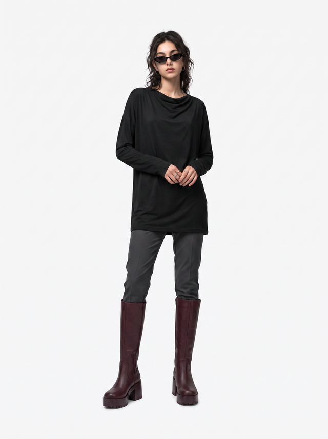 Tower Boots - Oxblood Burgundy - full model