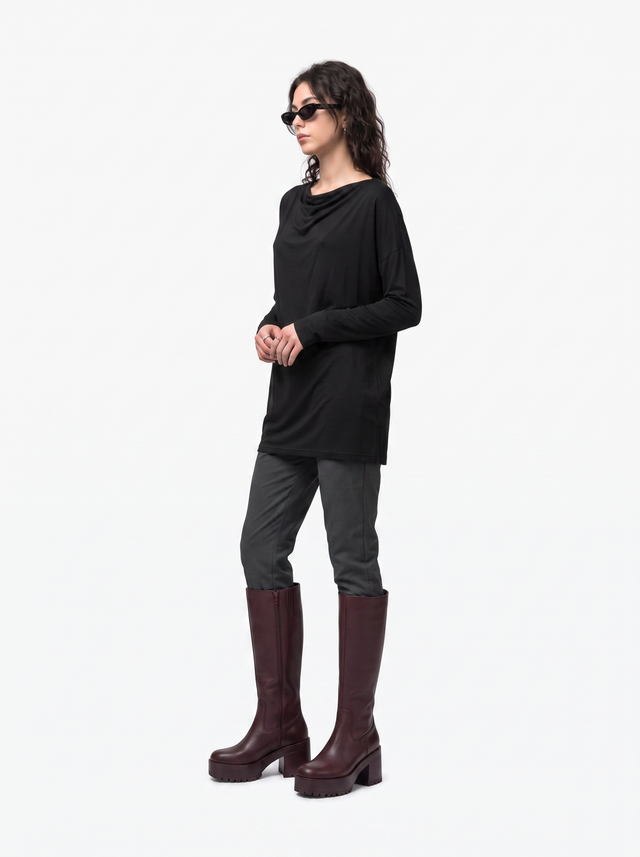 Tower Boots - Oxblood Burgundy - side model