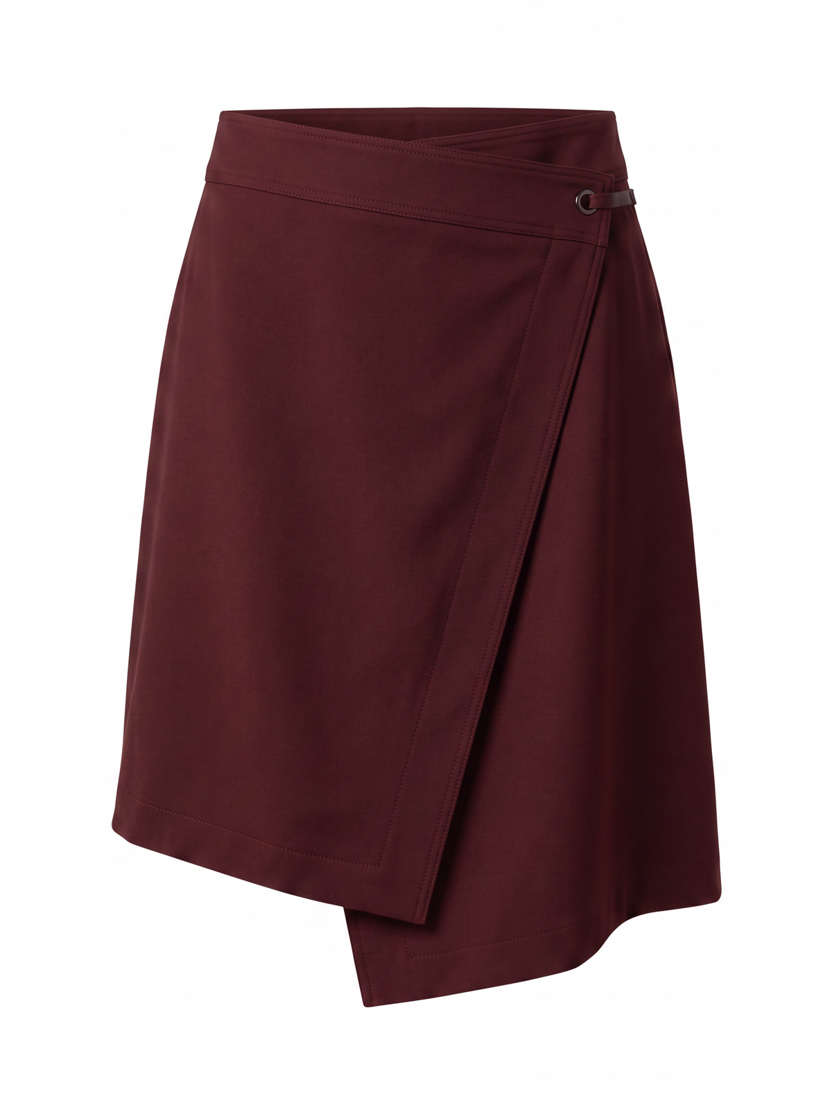 Wrap Skirt - Oxblood Burgundy - front product